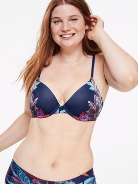Бюстгальтер Victoria's Secret Pink Flowers пушап, 34A