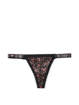 Трусики Victoria's Secret Lacie Shine стрінги мереживні з камінням, XS