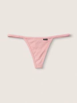 Трусики Victoria's Secret Pink V-стринги бавовняні, M